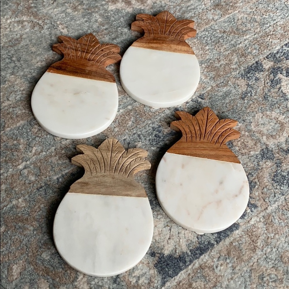 Anthropologie Pineapple Coasters